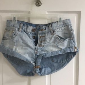 One Teaspoon Bandits Jean Shorts
